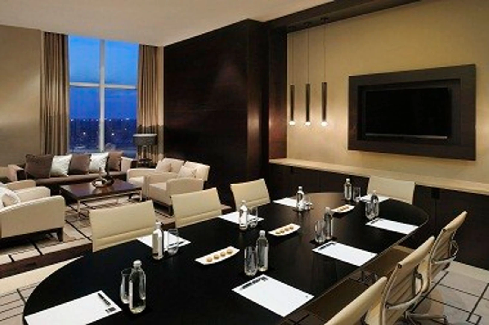 Elegant meeting room at JW Marriott Marquis Hotel Dubai