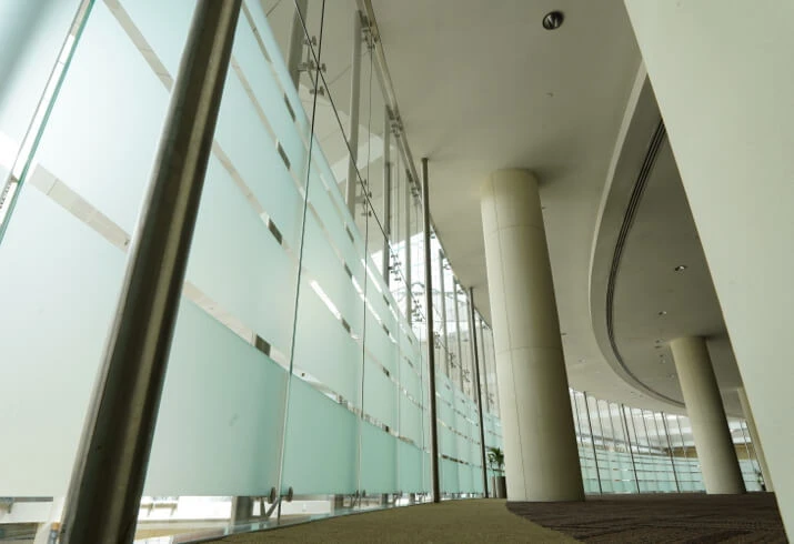 Modern interior hallway at Dubai World Trade Centre, Dubai.