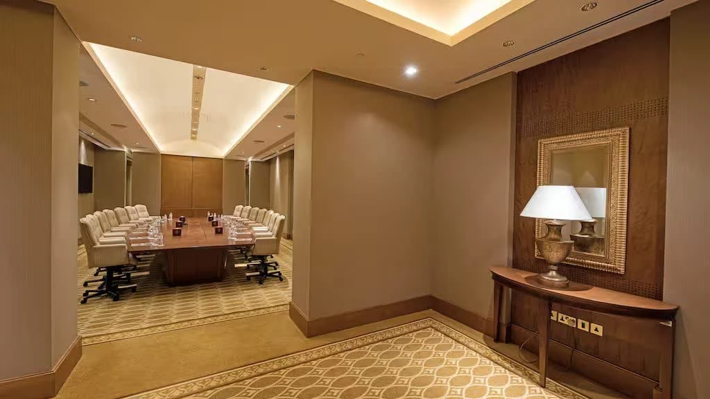 Luxurious meeting room at Emirates Palace Mandarin Oriental, Abu Dhabi.