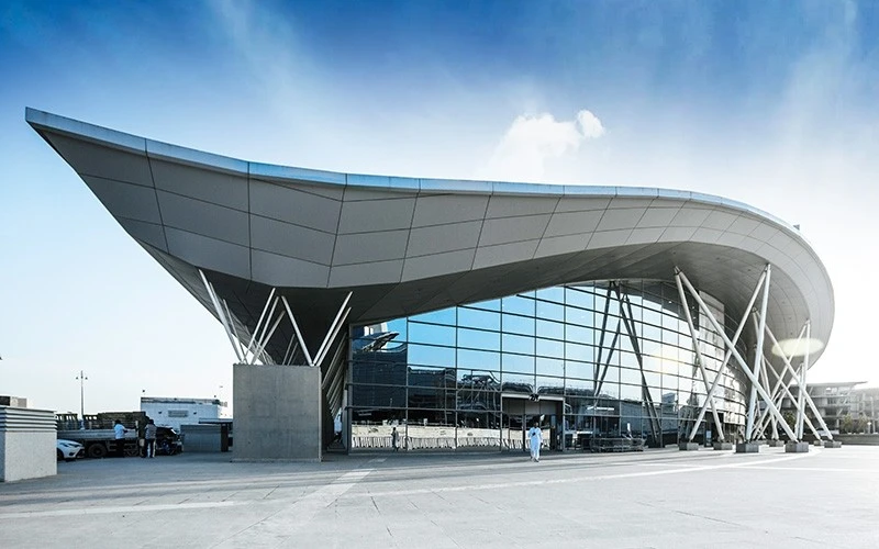 Modern architecture of Riyadh International Convention & Exhibition Center, Riyadh.