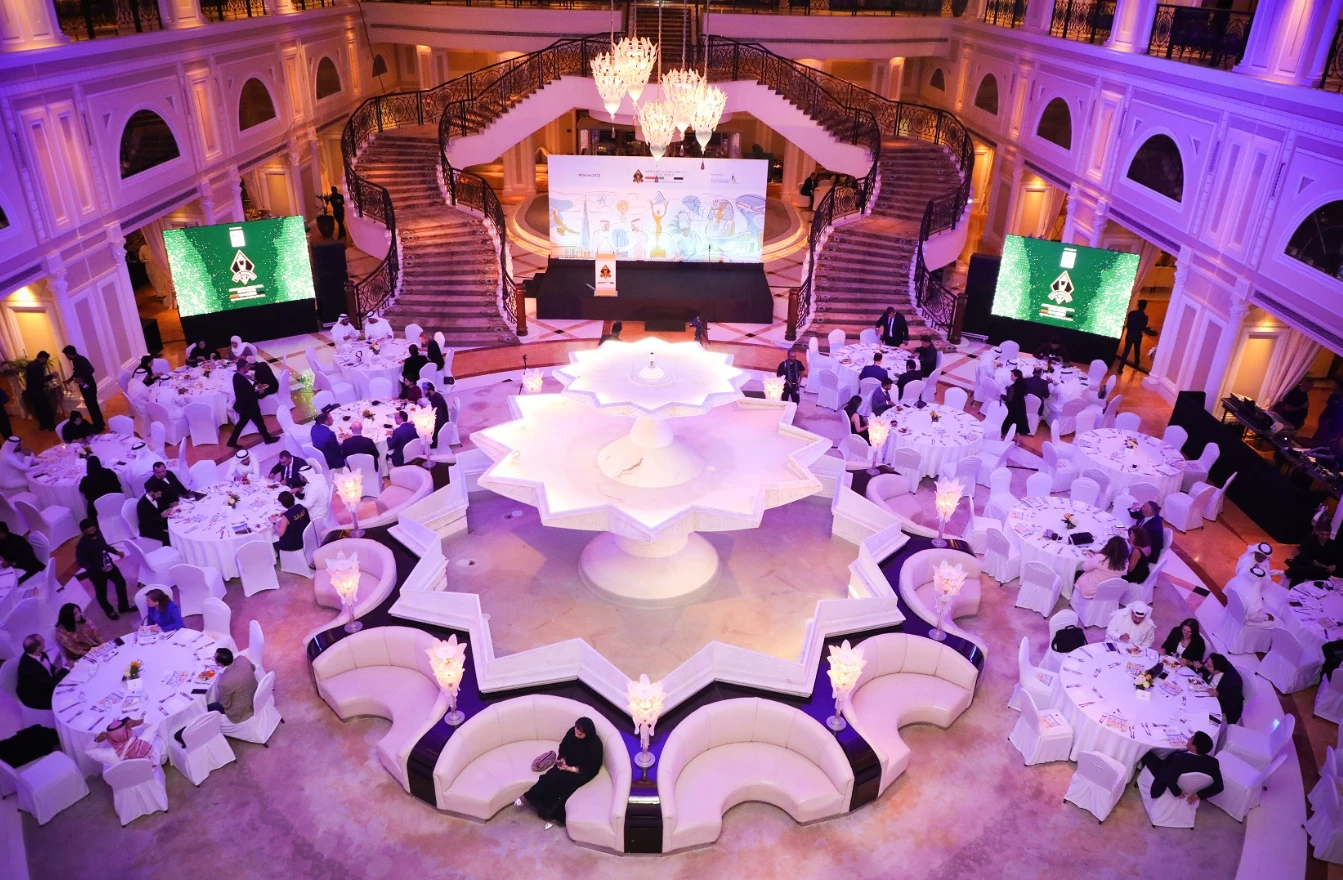 Elegant event setup at Rak Expo Center, Ras Al-Khaimah.