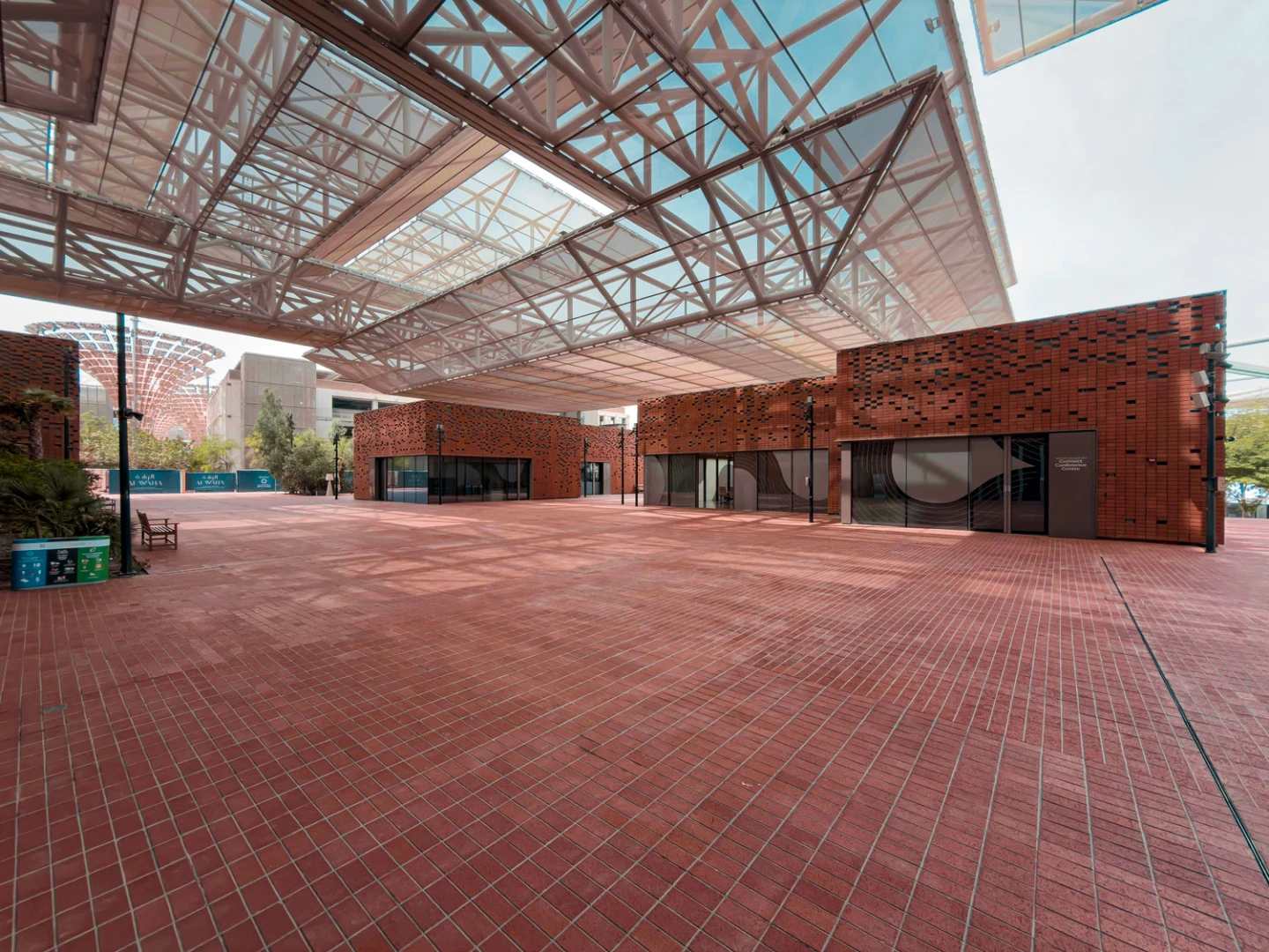 Connect Conference Centre Expo City Dubai spacious outdoor venue area.